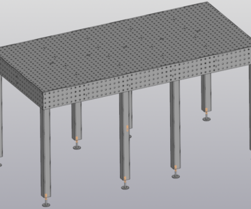 3D модель Стол сварочный перфорированный