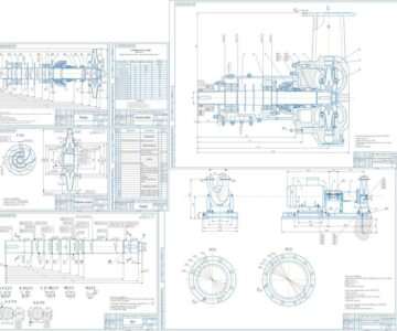 Чертеж "Расчет центробежного насоса"
