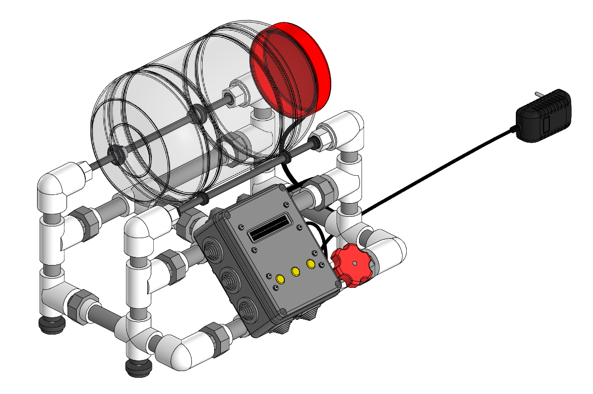 3D модель Модель галтовочного станка на arduino и ППР раме 20мм