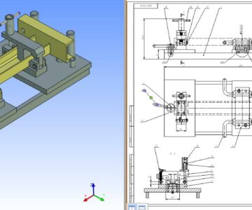 3D модель Приспособление для сборки под сварку стойки.