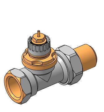 3D модель Термоклапан прямой RTD-N 15
