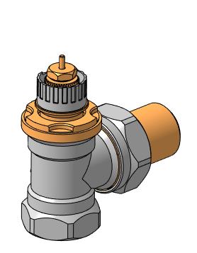 3D модель Термоклапан угловой RTD-N 15