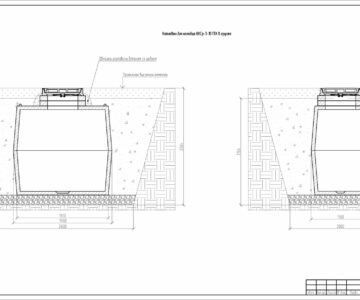 Чертеж Схемы установки кабельных колодцев тип ККС-2, ККС-3, 4, 5
