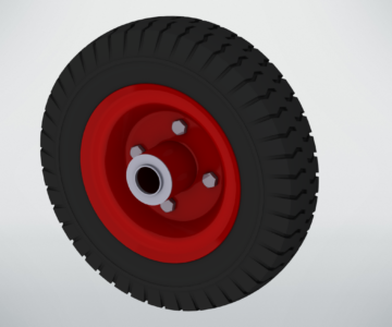 3D модель Колесо пневматическое PR1400