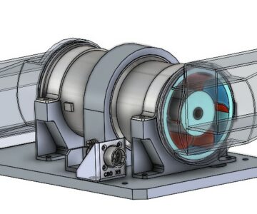 3D модель Воздуховод из 2-х вентиляторов