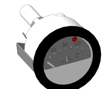 3D модель Приемник указателя температуры УК171М