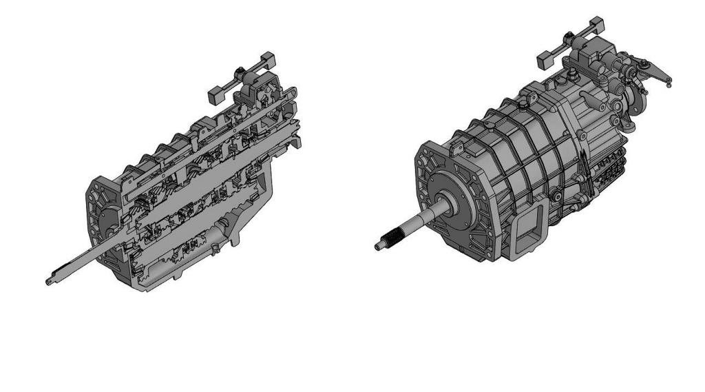 3D модель МКПП Газ Next 6 ступка ГАЗ А31Р22-1700010