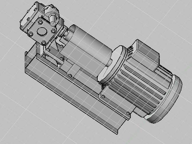 3D модель Насос шестеренчатый НМШ 8-25, эл.дв. 5,5 кВт