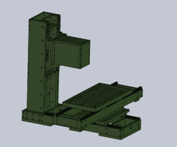 3D модель Проект каркаса самодельного фрезерного станка с ЧПУ.