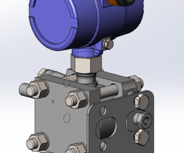 3D модель Датчик избыточного давления Сафир-5115