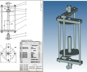 3D модель Приспособление для испытания пружины