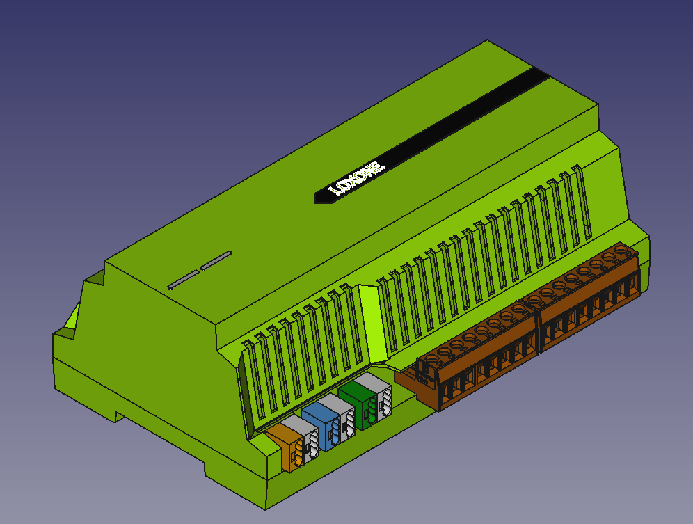 3D модель Модель контроллера "умного дома" Loxone Miniserver Gen. 2 (Версия контроллера - 2)