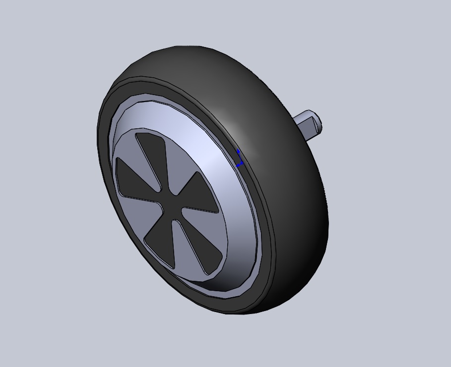 3D модель Мотор-колесо гироскутера 6.5" 250W