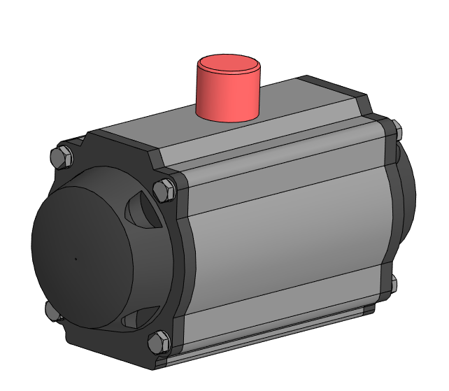3D модель Пневмопривод PA3DA