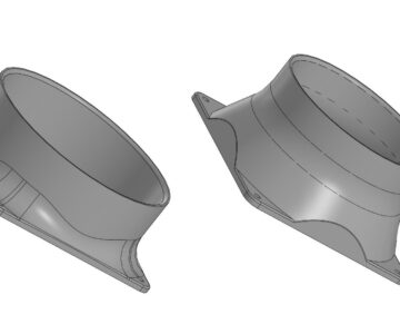3D модель Модель фланца под вентилятор 125мм (2 типа)