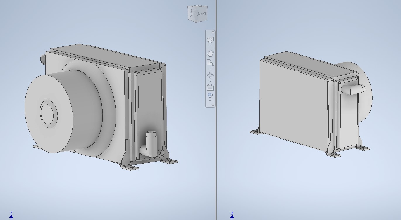 3D модель Отопитель КАВЗ, УРАЛ в сборе 24V ШААЗ 324-8101010-10