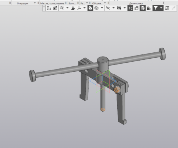 3D модель Съёмник  СО1Б.00.00