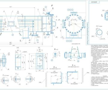 Чертеж Чертеж теплообменного аппарата