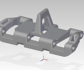 3D модель 3Д-модель и чертеж трака StuG III