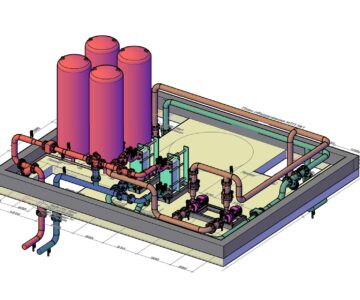 3D модель Индивидуальный тепловой пункт 300 кВт с коммерческими узлами учёта