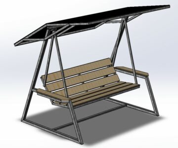 3D модель Качель садовая в SolidWorks