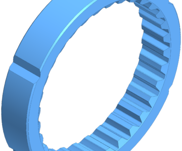 3D модель Втулка шлицевая z=32, m=10 напорного механизма экскаватора ЭКГ-20