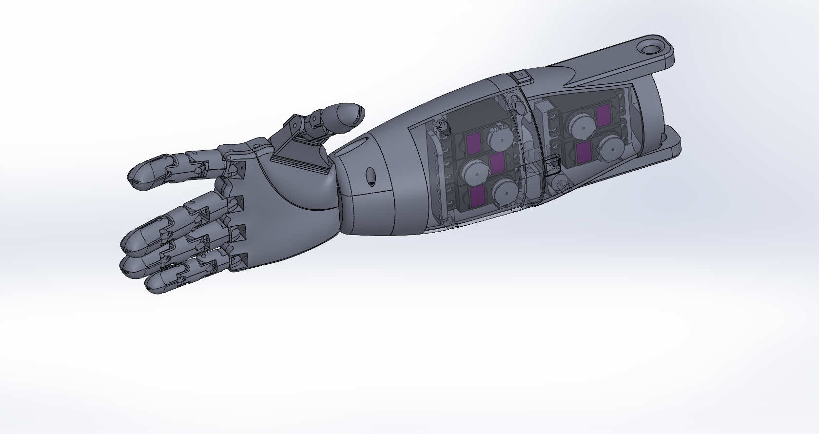 3D модель Кисть руки робота