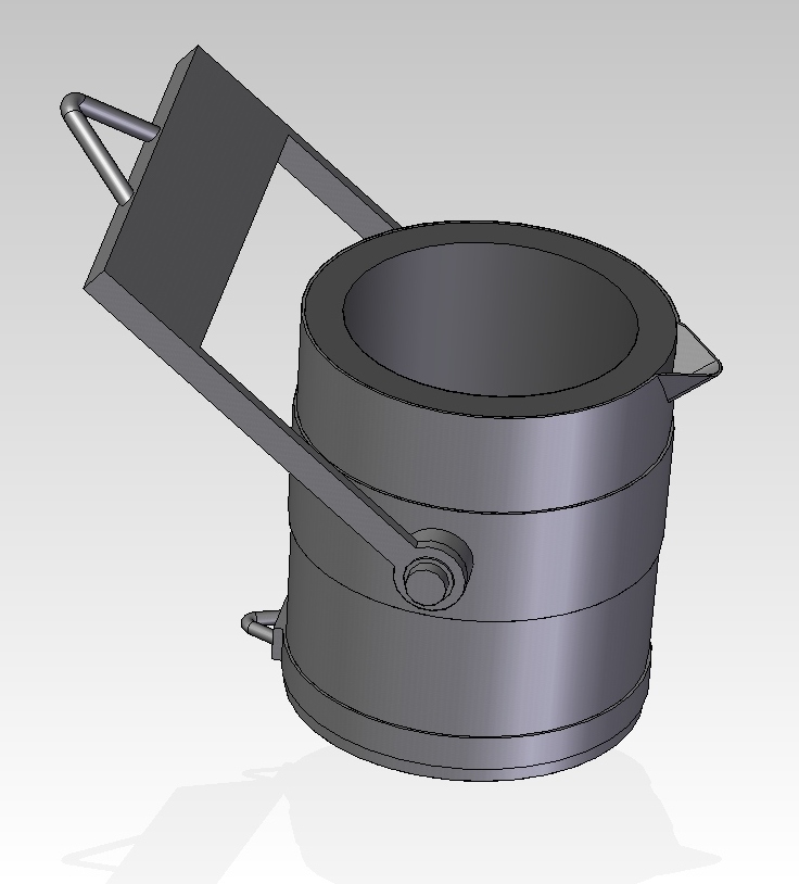 3D модель Ковш разливочный 4,5т