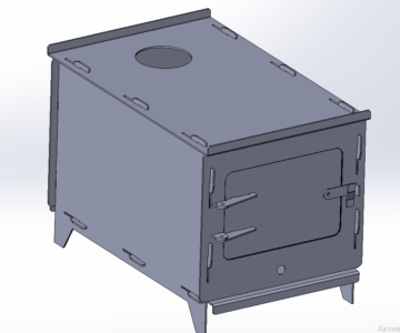 3D модель Печь буржуйка разборная