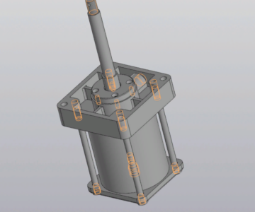 3D модель Пневмоцилиндр НБП-02