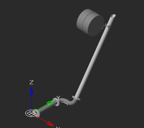 3D модель Плавающее заборное устройство для резервуаров