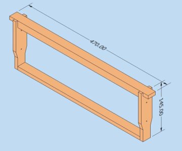 3D модель Рамка для улья Дадан магазинная