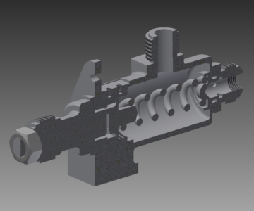 3D модель Клапан предохранительный МЧ00.65 в Inventor