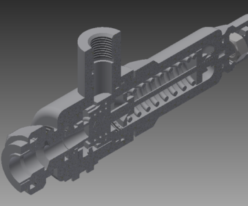 3D модель Клапан предохранительный МЧ00.76 в Inventor