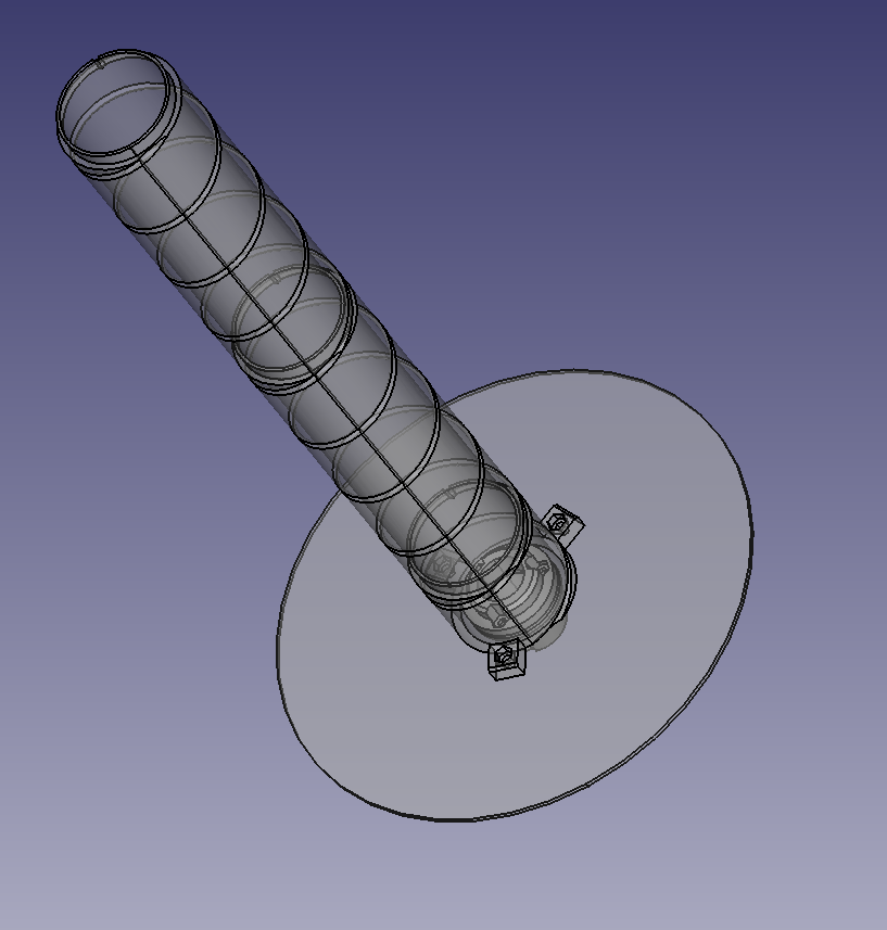 3D модель Спиральная антенна 2.1GHz