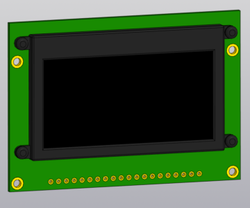 3D модель Дисплейный модуль OLED LEG128642-Y56 (LG12864-Y56)