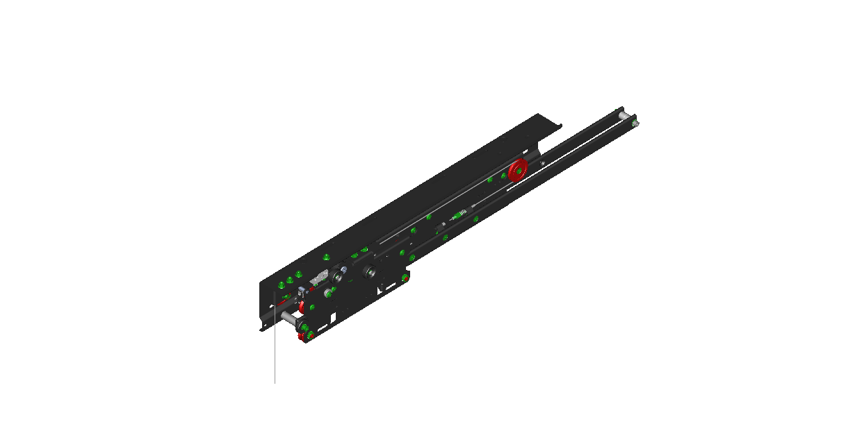 3D модель Механизм двери шахт GDB 2LL800