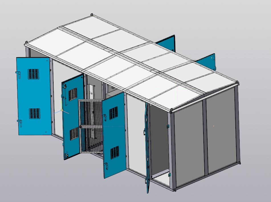 3D модель Корпус КТПНП 1000 кВА