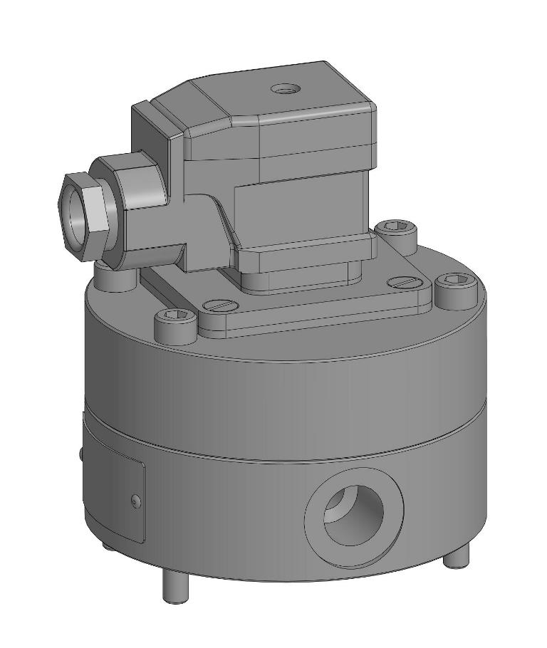 3D модель Измеритель расхода KRACHT VC0,1