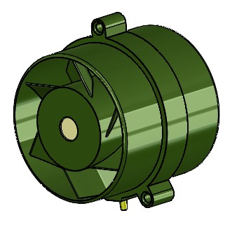 3D модель Электровентилятор 2ДВО-0,7.60-366-4