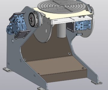 3D модель Сварочный позиционер с поворотной планшайбой