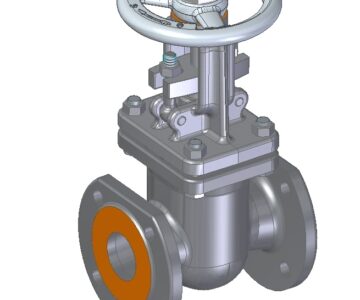 3D модель Задвижка клиновая Ду50 Ру16