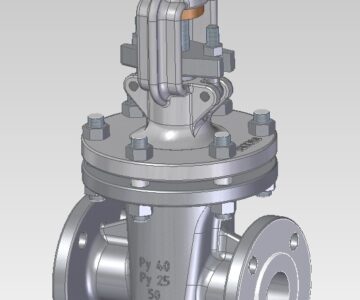 3D модель Задвижка клиновая Ду50 Ру40