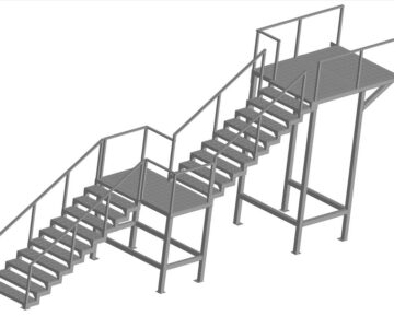 3D модель Лестница на 2 этаж
