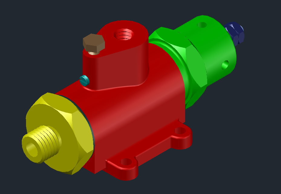 3D модель Регулятор давления МЧ00.16 в AutoCAD