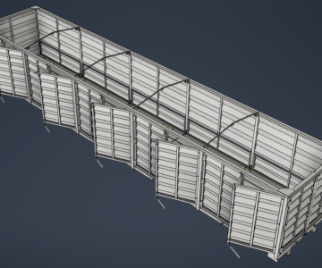 3D модель Зерновоз полуприцеп