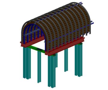 3D модель Монтаж скреперного полка