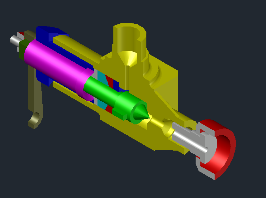 3D модель Вентиль МЧ00.60 в AutoCAD