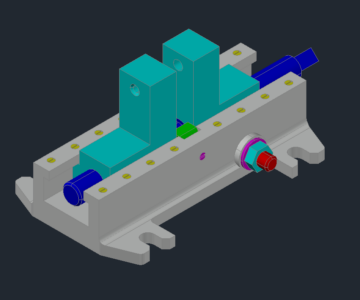 3D модель Зажимное приспособление МЧ00.69 в AutoCAD