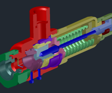 3D модель Клапан предохранительный МЧ00.76 в AutoCAD